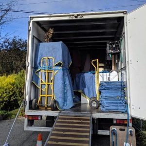 Furniture packed safely and securely in removals truck